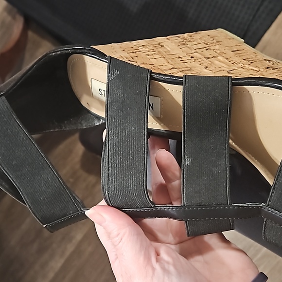 Steve Madden,  Selinah,  black, size 10, wedges - Picture 9 of 11